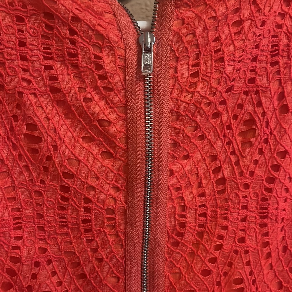 Chico's Coral Lace Short sleeve Dress - Picture 8 of 8
